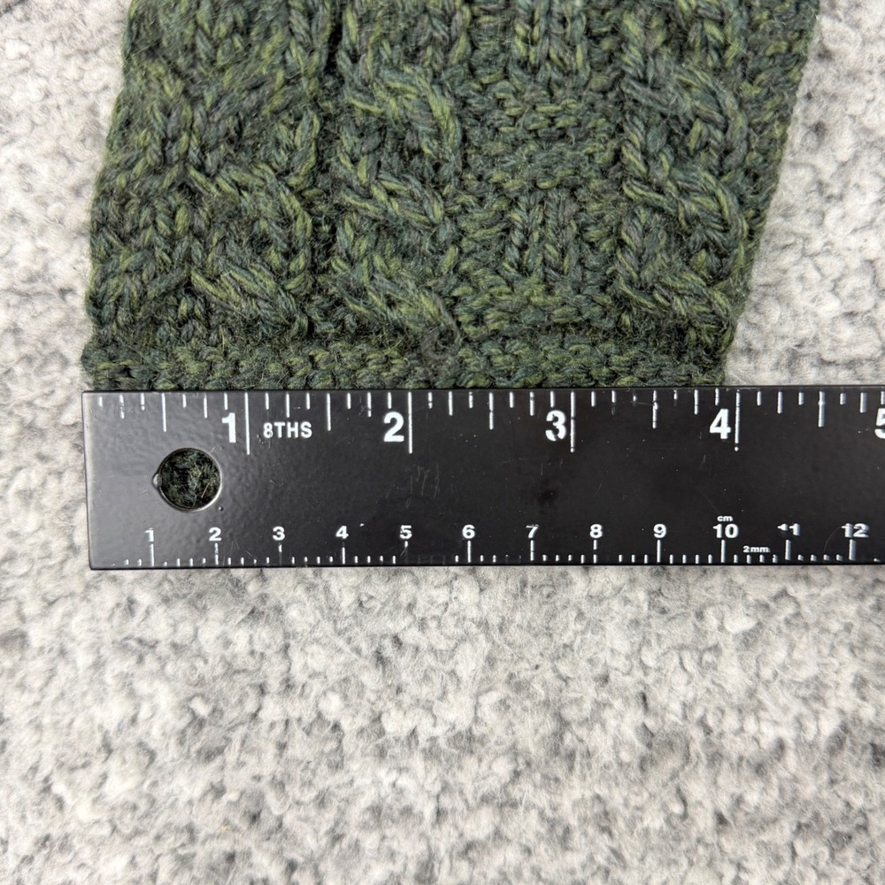 Vtg Connemara Knitwear Women's XL Green Merino Wool Cardigan Sweater Cable Knit - Picture 14 of 16